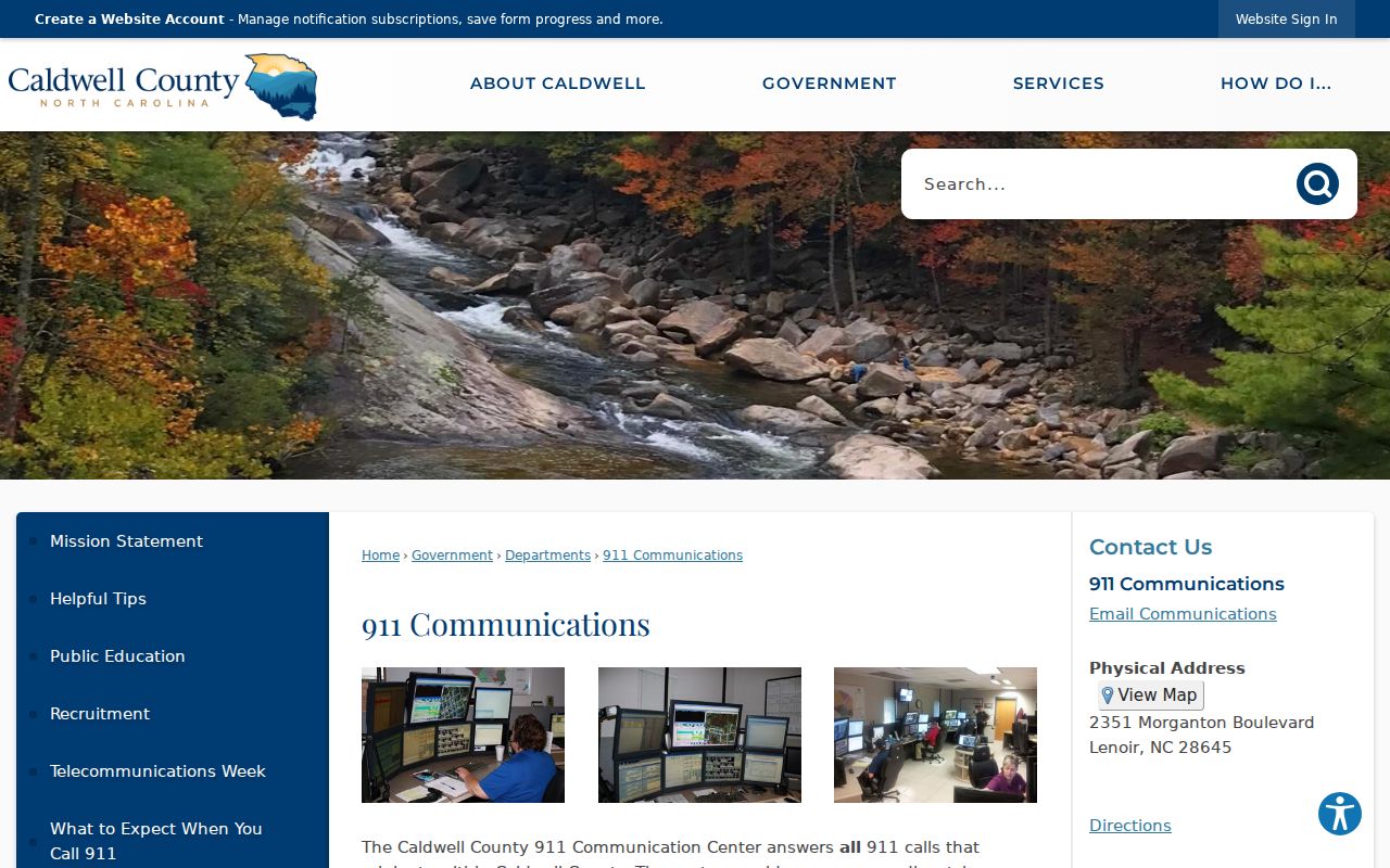 Caldwell County criminal incident records and 911 communications